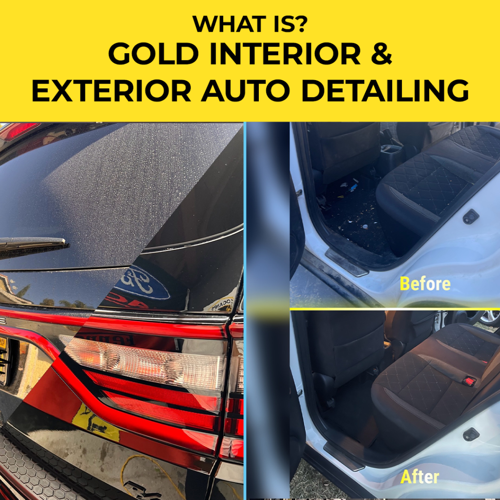 Gold Interior & Exterior Auto Detailing in Los Angeles: The Ultimate Full-Service Package